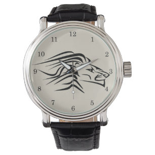 Lejon bevakning armbandsur