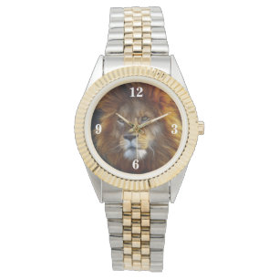 Lejon bevakning armbandsur