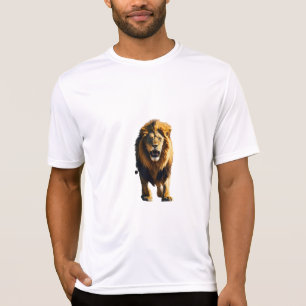 Lejon bild på skjortans design. t shirt