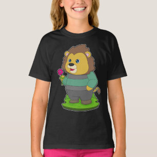 Lejon blomma t shirt