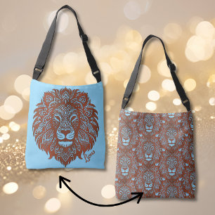 Lejon Boho Cutout Faux Leather Crossbody Tote Bag Axelväska