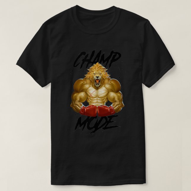 Lejon Boing Champ Mode MMA Martial Arts Beast Figh T Shirt (Design framsida)
