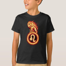 Lejon brandsymbol - Leo Zodiac Sign T-Shirt
