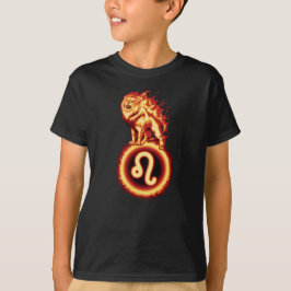 Lejon brandsymbol - Leo Zodiac Sign T-Shirt