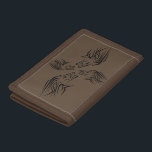 Lejon Brown Wallet<br><div class="desc">Anpassningsbar Färg Running Lejon Trifold Wallets Brown - eller Välj/lägg till färg! MIGNERAD design</div>