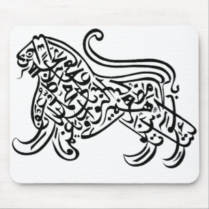 Lejon Calligraphy (svarten) Musmatta