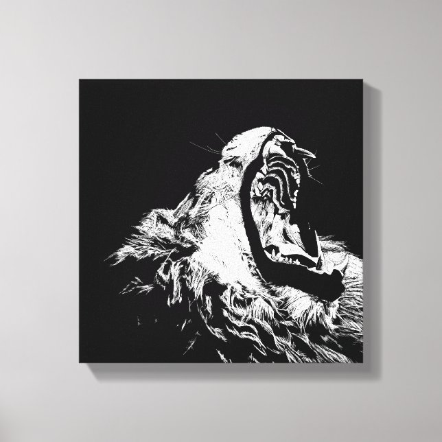 Lejon Canvas Wall Art Art (Framsida)