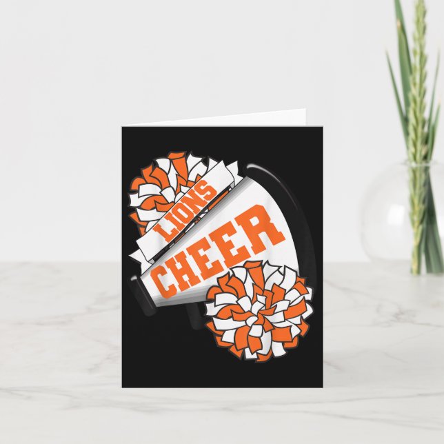 Lejon Cheer Back to school Cheerlead Spirit O Kort (Framsida)