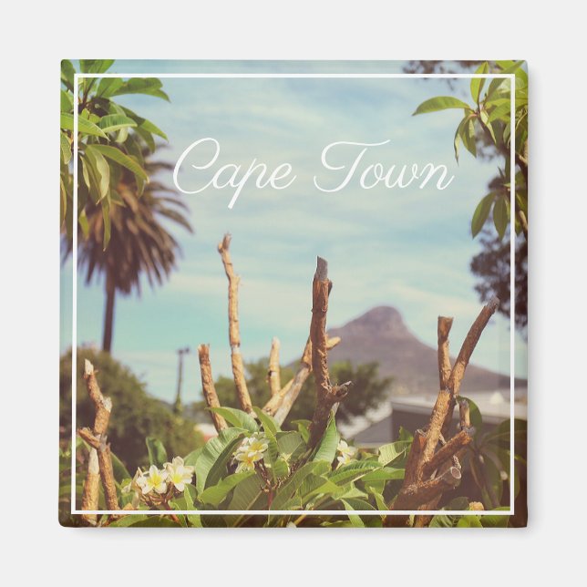 Lejon chef för Kap Town Bord Mountain Magnet (Framsidan)
