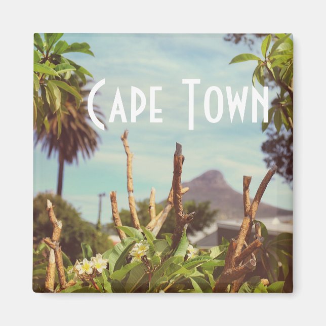 Lejon chef för Kap Town Bord Mountain Magnet (Framsidan)