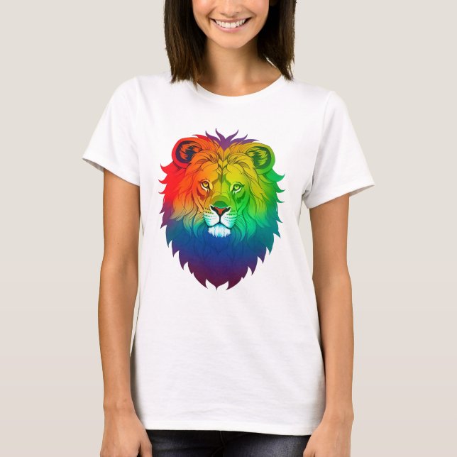 Lejon chef Gay pride T-Shirt (Framsida)