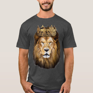 Lejon chef Golden Krona Art Canvas Kung T Shirt