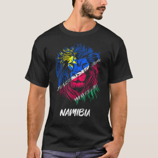 Lejon chef Namibia Flagga T Shirt