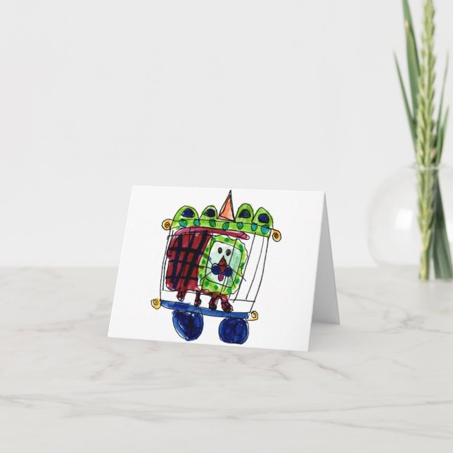 Lejon cirkus •, Daneille Brito, ålder 6 Kort (Framsida)