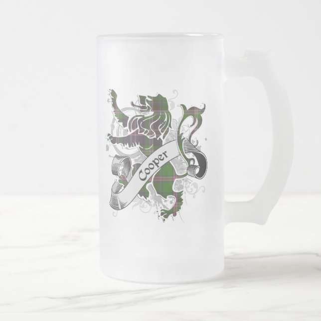 Lejon CooperTartan Frostat Ölglas (Höger)