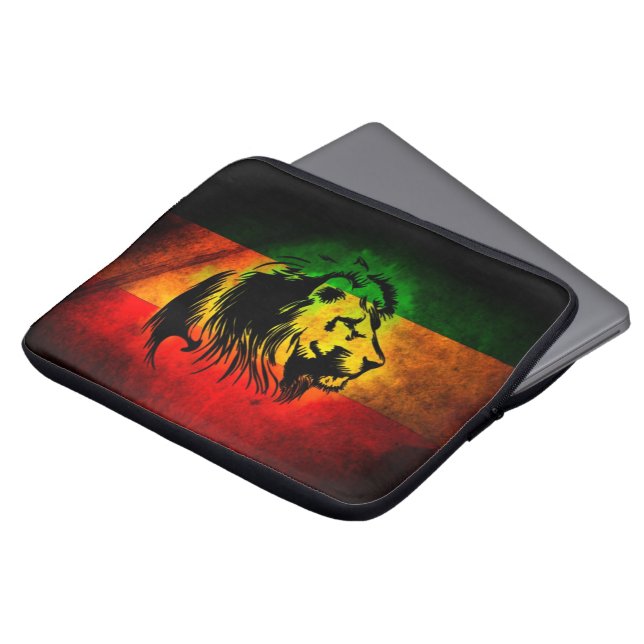 Lejon Cori Reith Rasta reggae Laptop Fodral (Framsida topp)