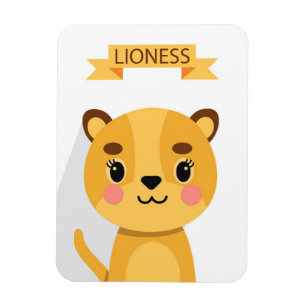 Lejon cute Lioness Magnet