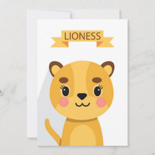 Lejon cute Lioness Tack Kort