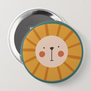 Lejon Cute-Orange Knapp