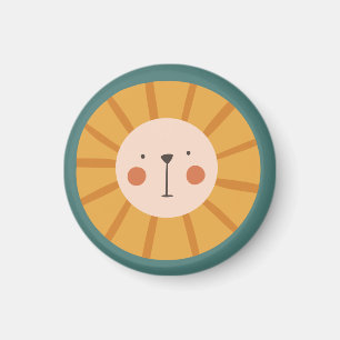 Lejon Cute-Orange Magnet