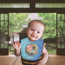Lejon Dance Baby Bib - Black Cat Poilue