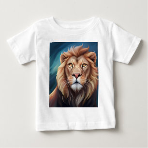 Lejon Digital Art Porträtt T Shirt