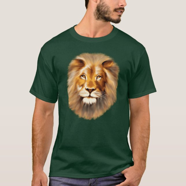 lejon djur älskare flicka t shirt (Framsida)