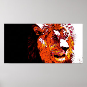 Lejon djurart poster