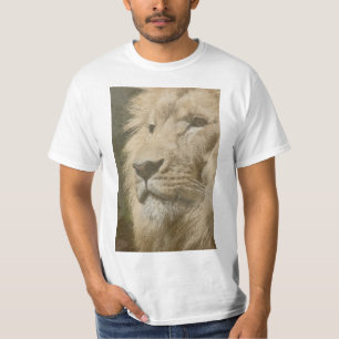 Lejon djurhuvudmall Manar värdemodern T Shirt
