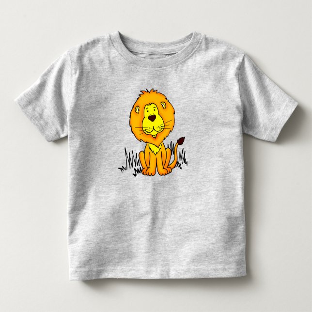 Lejon djurkonst stor katt baby roma tee (Framsida)