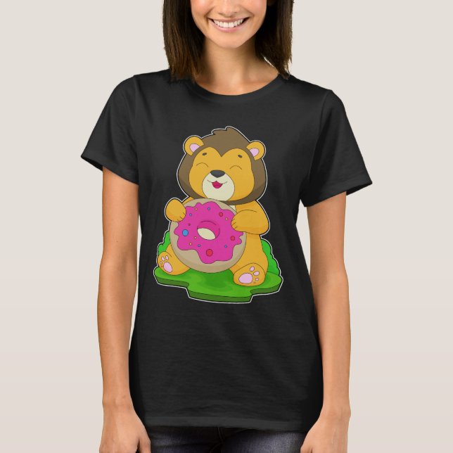 Lejon Donut T Shirt (Framsida)