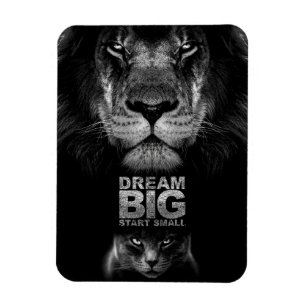 Lejon Dream BIG Start Small Magnet