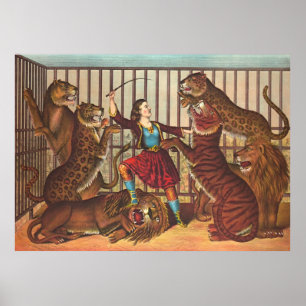 Lejon drottning 1874 poster