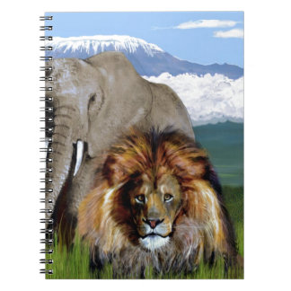 LEJON ELEFANT ANTECKNINGSBOK MED SPIRAL