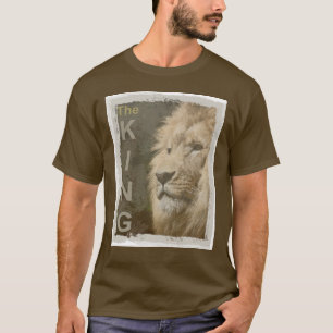 Lejon Elegant Modern Brun Färg-mall - bas T Shirt