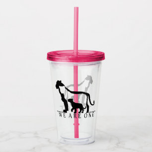 Lejon familj take away mugg
