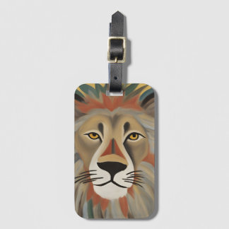 Lejon färg bagagebricka