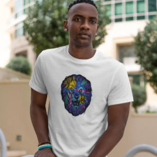 Lejon färgad Arg T Shirt