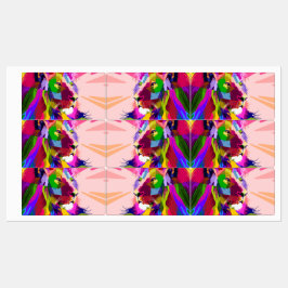 Lejon Färgglatt Prismatiskt Pop Art Design Klistermärke