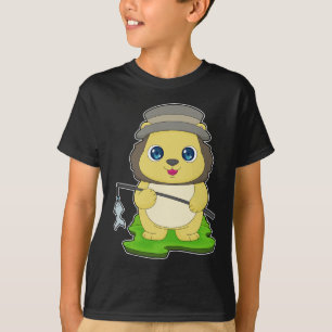 Lejon Fiskare Fisk Fiske T Shirt