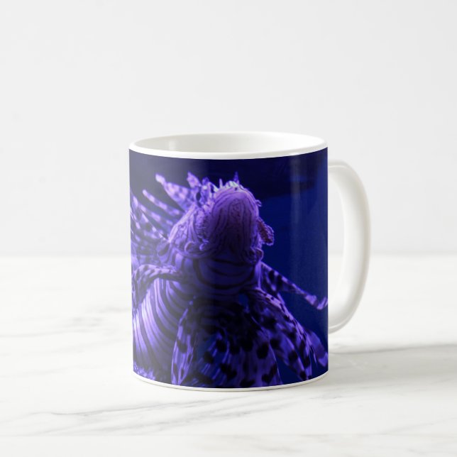 Lejon fiskvit kaffe Mugg (Framsida höger)