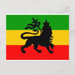 Lejon Flagga Vykort