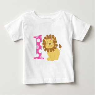 Lejon flicka 1:a födelsedagen Jag är en T-Shirt