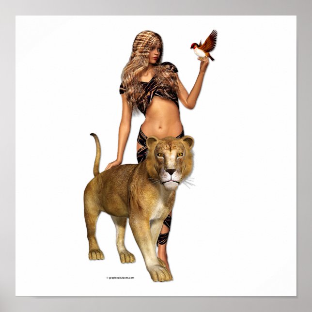 Lejon flicka poster (Framsidan)