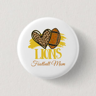 Lejon Football Mamma Button-Anpassade Knapp