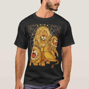 Lejon för afrikanskt djurfoder (Lover Zoo Animal K T Shirt