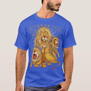 Lejon för afrikanskt djurfoder (Lover Zoo Animal K T Shirt