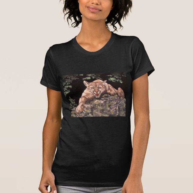 Lejon för amerikanska bergsregioner t-shirt (Framsida)