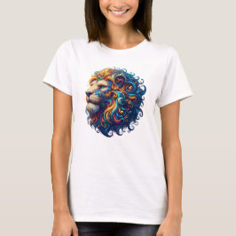 Lejon för effekt t shirt