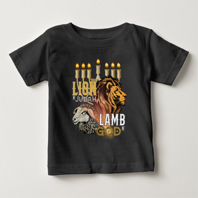 Lejon för Guds jude Lamb T Shirt (Framsida)
